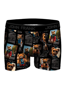 Pánské boxerky JOHN FRANK JFBDMOD120 Traveller S Černá