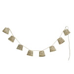 MADAM STOLTZ Svítící LED girlanda Bamboo Shades Black, černá barva