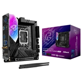 ASRock B860I Lightning WiFi / B860 / LGA 1851 / 2x DDR5 / PCIEx 16 / 2.5GLAN / Wi-Fi / mini-ITX (90-MXBRZ-A0UAYZ)