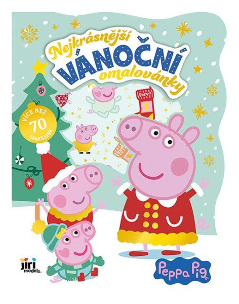 Prasátko Peppa - Nejkrásnější vánoční omalovánky se samolepkami