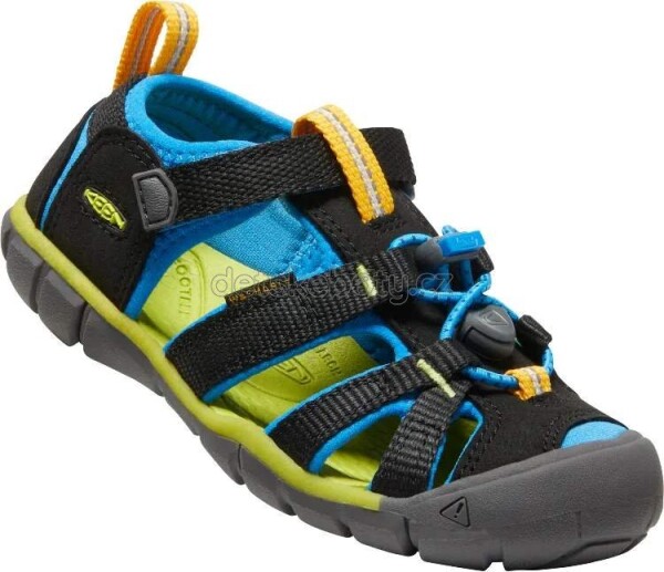 Dětské sandály Keen Seacamp II CNX children black/brilliant blue Velikost: 29