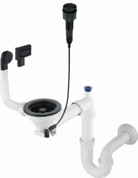 DEANTE - Space-Saver nero granitová odpadní sada na dřez, 1 miska - Space-Saver ZXY_N982