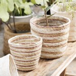 Ib Laursen Obal na květináč Cream/Rose/Yellow 15 cm, multi barva