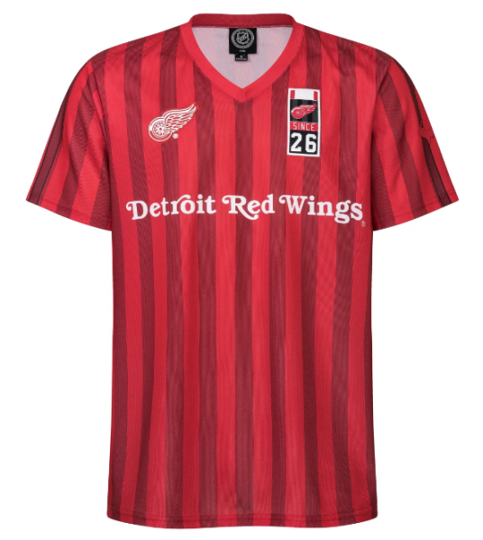 FOCO Pánské Tričko Detroit Red Wings Soccer Style Jersey Velikost: