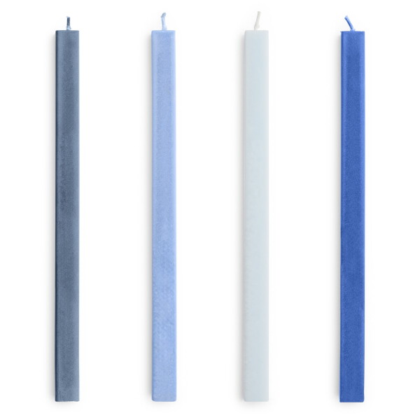 HAY Svíčky Square Candle set 4ks, blues