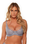 Polovyztužená dámská podprsenka semi soft Gaia BS 1249 Helena modrá 80G