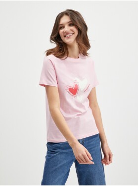 Růžové dámské tričko Converse dámské