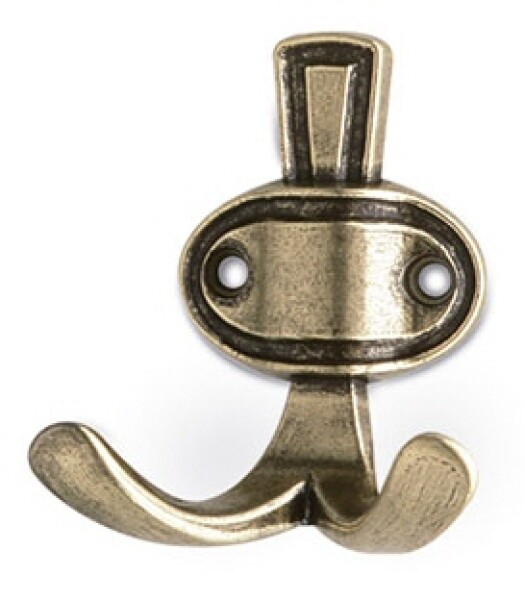 Siro Nábytkový věšák 1097 staromosaz, 1 ks (S12206)