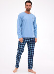 Pyžamo Cornette 124/308 Sequoia long/r 3XL-5XL pánské modrá 3xl