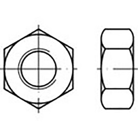TOOLCRAFT TO-6860925 šestihranné matice M2 DIN 934 mosaz 100 ks