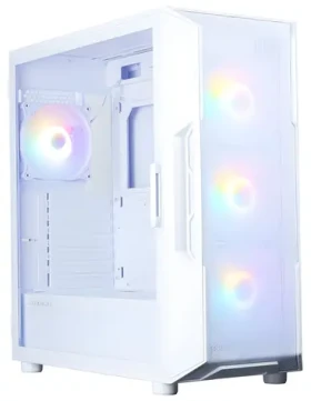 Zalman i3 Neo V2 bílá / PC skříň / ATX / 4x RGB 120mm fan / temperované sklo / USB-C (i3 Neo V2 White)