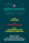 Aktualizácia I/4 2022 daňové účtovné zákony