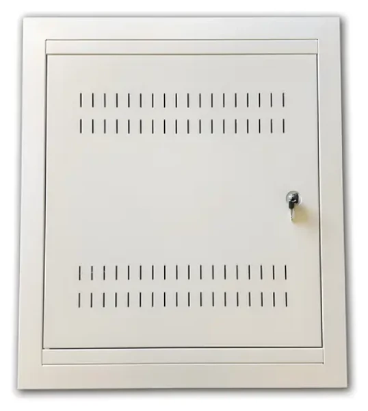 DATACOM 19" rozvaděč pod omítku 4U+2U / Nástěnný / 150mm / plechové dveře / šedý (7091)