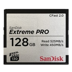 SanDisk Extreme Pro CFast 2.0 128GB / čtení: až 525 MBs / zápis: až 450 MBs (SDCFSP-128G-G46D)