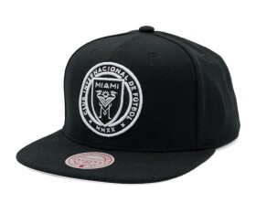 Mitchell & Ness Pánská kšiltovka Inter Miami CF Evergreen Black White Snapback
