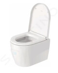 DURAVIT - ME by Starck Závěsné WC, Rimless, s WonderGliss, alpská bílá 25300900001