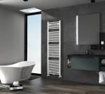 CERANO - Koupelnový radiátor Lincoln - středové připojení 50mm/boční - 559W - bílá lesklá - 1800x500 mm CER-429586