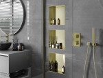 MEXEN - X-Wall-NR modul pro vestavbu do stěny 30x30, zlatá 1951303010