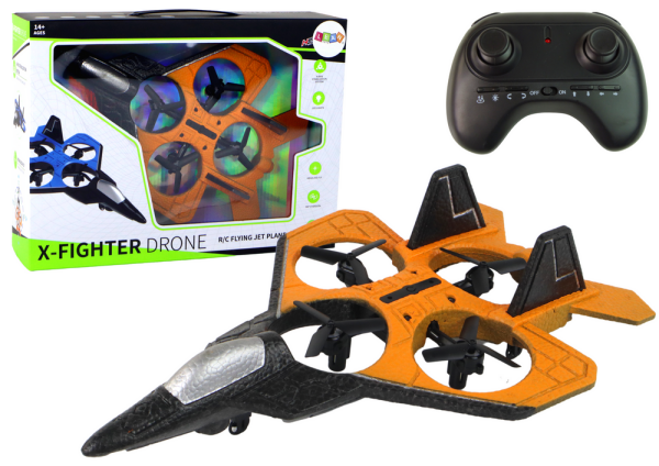 Mamido Stíhací letadlo X fighter drone na dálkové ovládání RC oranžové