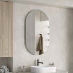 Erga Oval, oválné zrcadlo 60x100cm, ERG-V01-OVAL-6010-CL
