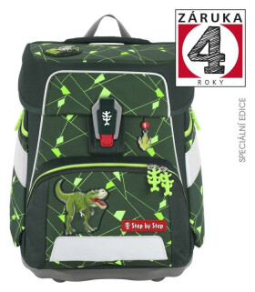 Školní aktovka SPACE SHINE Dino Night Tyro 5 dílný set, AGR certifikát