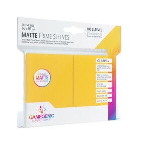 Gamegenic: 66x91mm Matte Prime Sleeves Yellow (100)