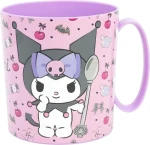 STOR Hrneček plastový 390 ml Kuromi / Dětský hrnek / Do mikrovlnky (88304)