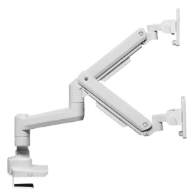 Equip 650183 bílá / Stolní držák pro 2 monitory / 17-35" / VESA 75x75-100x100 / nosnost 20 kg (650183)