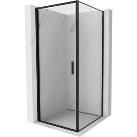 MEXEN/S - Exo sprchový kout dveře křídlové 100 x 100, transparent, černá 817-100-100-70-00