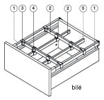Strong StrongMax vnitřní dělení bílé :: úchyt profilu (359366)