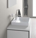 DURAVIT - DuraSquare Umyvadlová mísa 60x47 cm, bez přepadu, s otvorem pro baterii, DuraCeram, bílá 2354600041