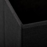 Taburet s úložným prostorem, černá, látka, TAB-462 BK2