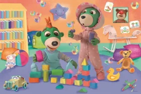 Trefl - Puzzle - Dobrou noc, Treflíci: Veselý svět detí MAXI