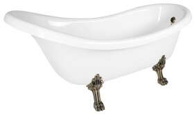 POLYSAN - RETRO volně stojící vana 174,5x82x80,5cm, bílá, nohy bronz 43388