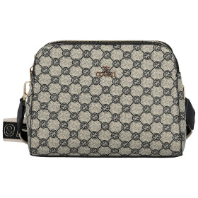 Stylová dámská koženková crossbody Maria, černobílá