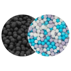 SweetArt cukrové perly černé a Elsa mix 5 mm (120 g)