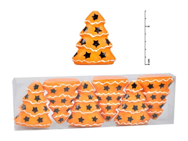 Stromeček 7cm/6ks potiskem