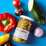 Nicolas Vahé Bruschetta se zeleninou Ratatouille 185 g, zelená barva, sklo