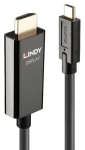 Lindy USB-C na HDMI černá / Adaptérový kabel / 5 m / 4K 60Hz / HDR (43315)