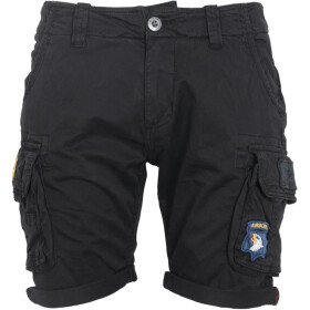 Alpha Industries Kalhoty krátké Crew Short Patch černé 32