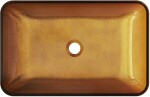 MEXEN - Megan skleněné umyvadlo na desku 56 x 36 cm, zlatá 24135650