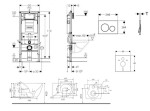 GEBERIT - Duofix Set předstěnové instalace, klozetu Gaia a sedátka softclose, tlačítko Sigma20, černá lesk/černá mat SANI11CA5137