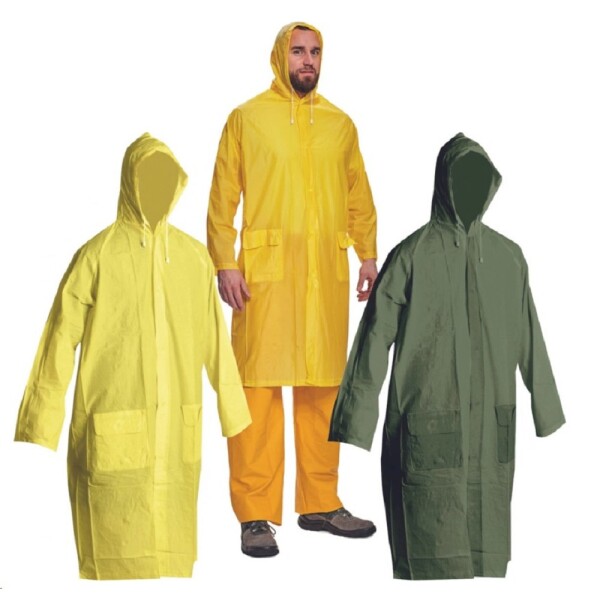 Plášť 100% PVC - zelený RAINCOAT, vel. 3XL, IRWELL XXXL - zelená