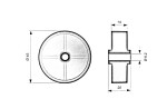 NábytekProNás Kolečko pr. 45 x 20 mm - plast VELIKOST BALENÍ: 1 ks