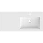 MEXEN - Otis umyvadlo zapuštěné do desky pravá 101 x 46,5, bílá mat 25181001P