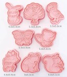 Dortisimo Plastové vypichovače Zvířátka (8 ks)