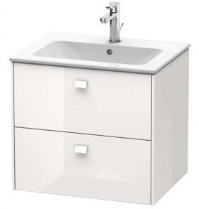 DURAVIT - Brioso Umyvadlová skříňka 55x62x48 cm, 2 zásuvky, lesklá bílá BR410102222