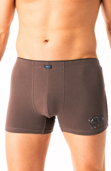 Boxerky Key MXH 706 B25 M-2XL hnědá L