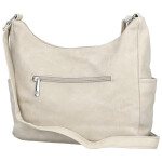 Módní dámská koženková crossbody kabelka Mayra, krémová