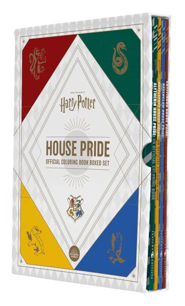 Antistresové omalovánky Harry Potter House Pride, dárkový box omalovánek Harry Potter, kolektiv